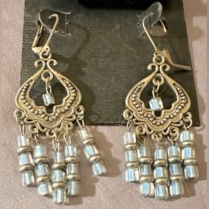 Handmade beaded post earrings